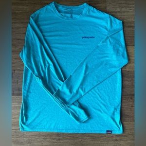 Patagonia Boardshort Green X-Dye. Capilene Cool Long-Sleeve .Size medium.